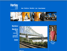 Tablet Screenshot of hartleyoil.com